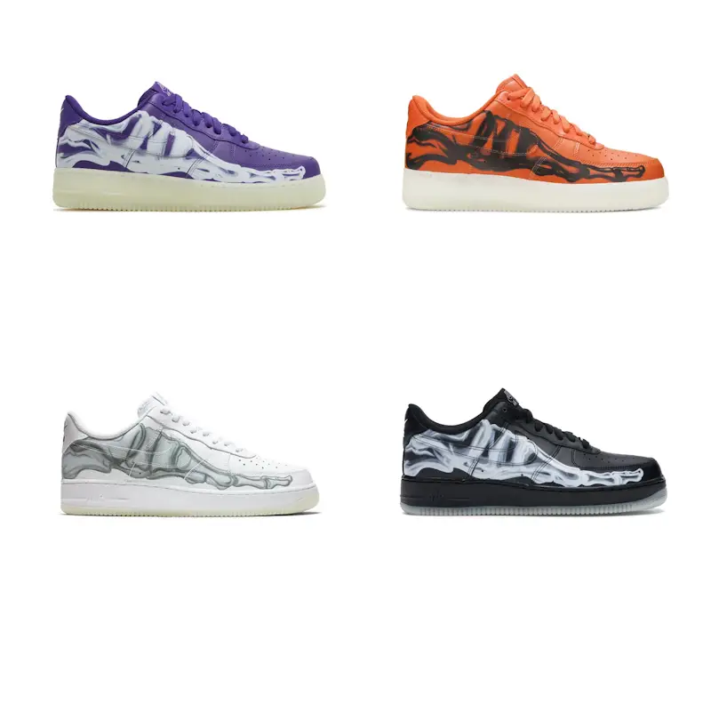 Nike Air Force 1 Skeleton Sneakers
